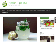 Tablet Screenshot of healthtips365.com